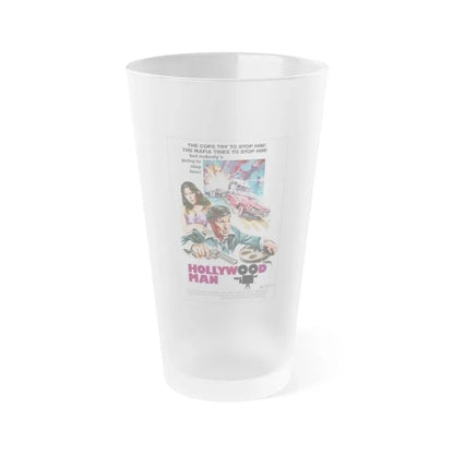 HOLLYWOOD MAN 1976 Movie Poster - Frosted Pint Glass 16oz 16oz Frosted - Go Mug Yourself