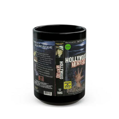 HOLLYWOOD MORTUARY (VHS COVER) - Black Coffee Mug 15oz - Go Mug Yourself