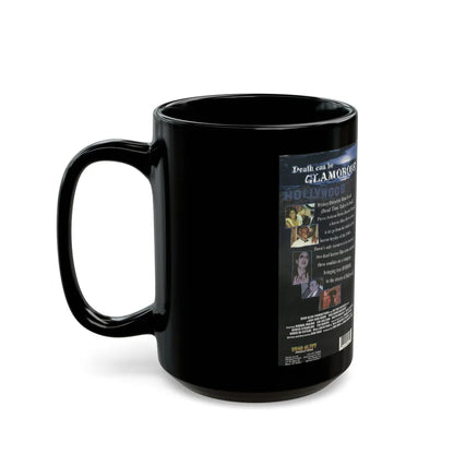 HOLLYWOOD MORTUARY (VHS COVER) - Black Coffee Mug-Go Mug Yourself