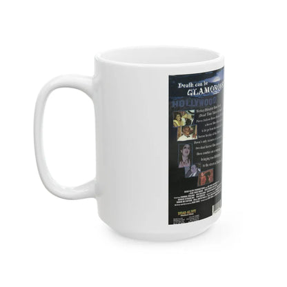 HOLLYWOOD MORTUARY (VHS COVER) - White Coffee Mug-Go Mug Yourself