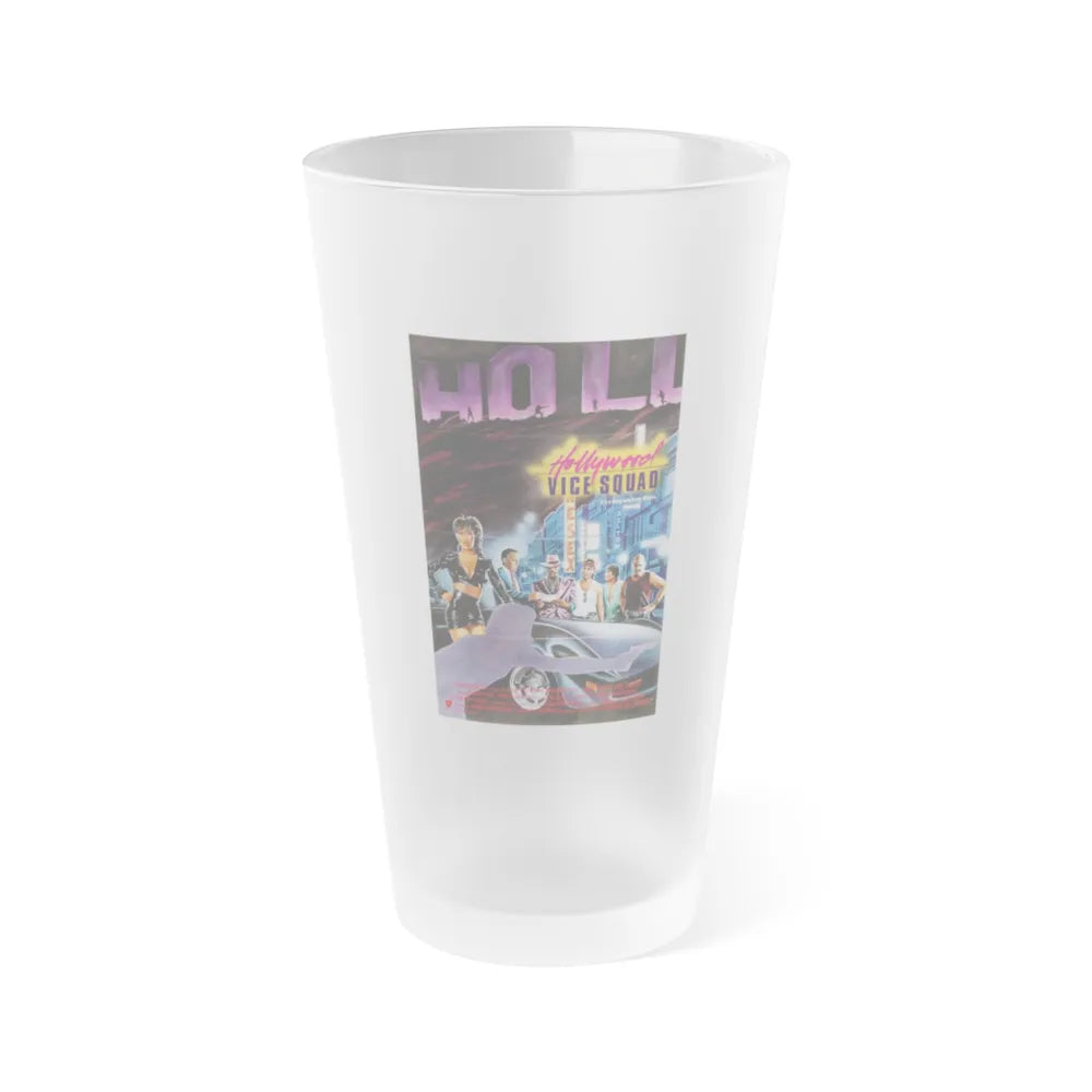 HOLLYWOOD VICE SQUAD (3) 1986 Movie Poster - Frosted Pint Glass 16oz-16oz-Frosted-Go Mug Yourself