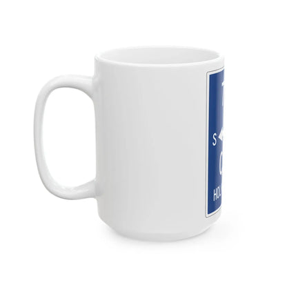 Holmes Beach City Route 789 (Florida) (Road Sign) White Coffee Mug - Go Mug Yourself