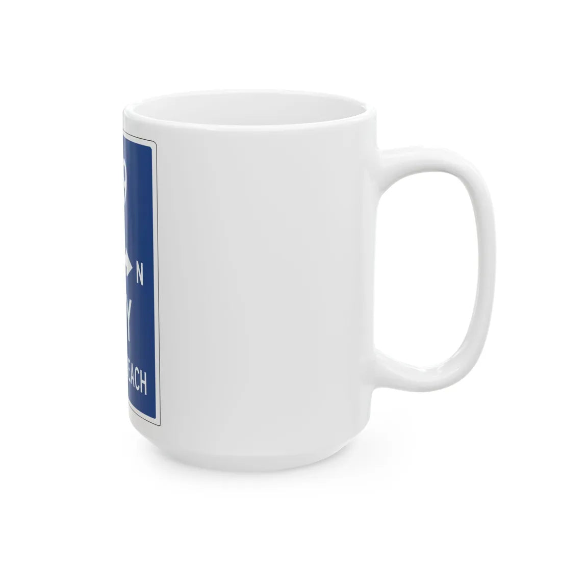 Holmes Beach City Route 789 (Florida) (Road Sign) White Coffee Mug - Go Mug Yourself