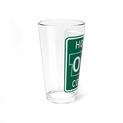 Holmes County OH template (Ohio) (Road Sign) Pint Glass 16oz - Go Mug Yourself