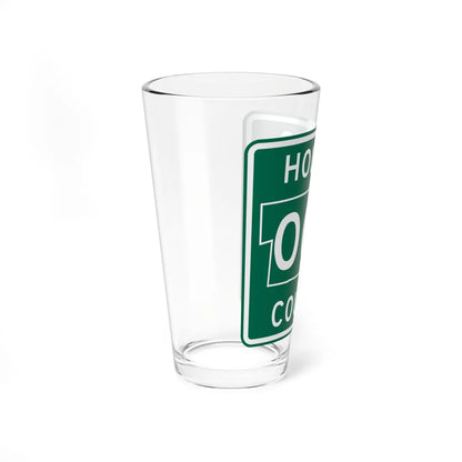 Holmes County OH template (Ohio) (Road Sign) Pint Glss 16oz - Go Mug Yourself