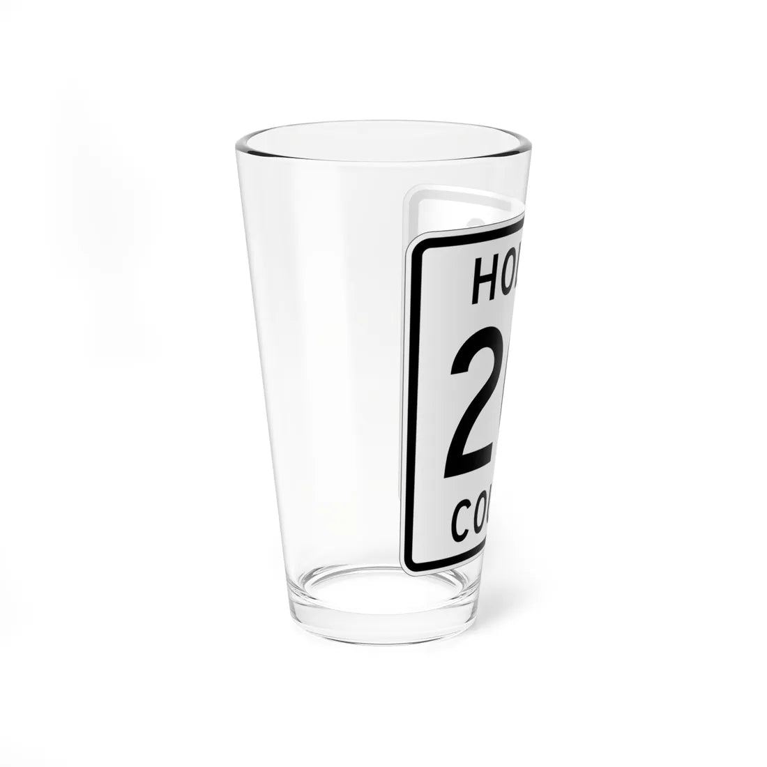 Holmes County Route 201 OH (Ohio) (Road Sign) Pint Glass 16oz - Go Mug Yourself