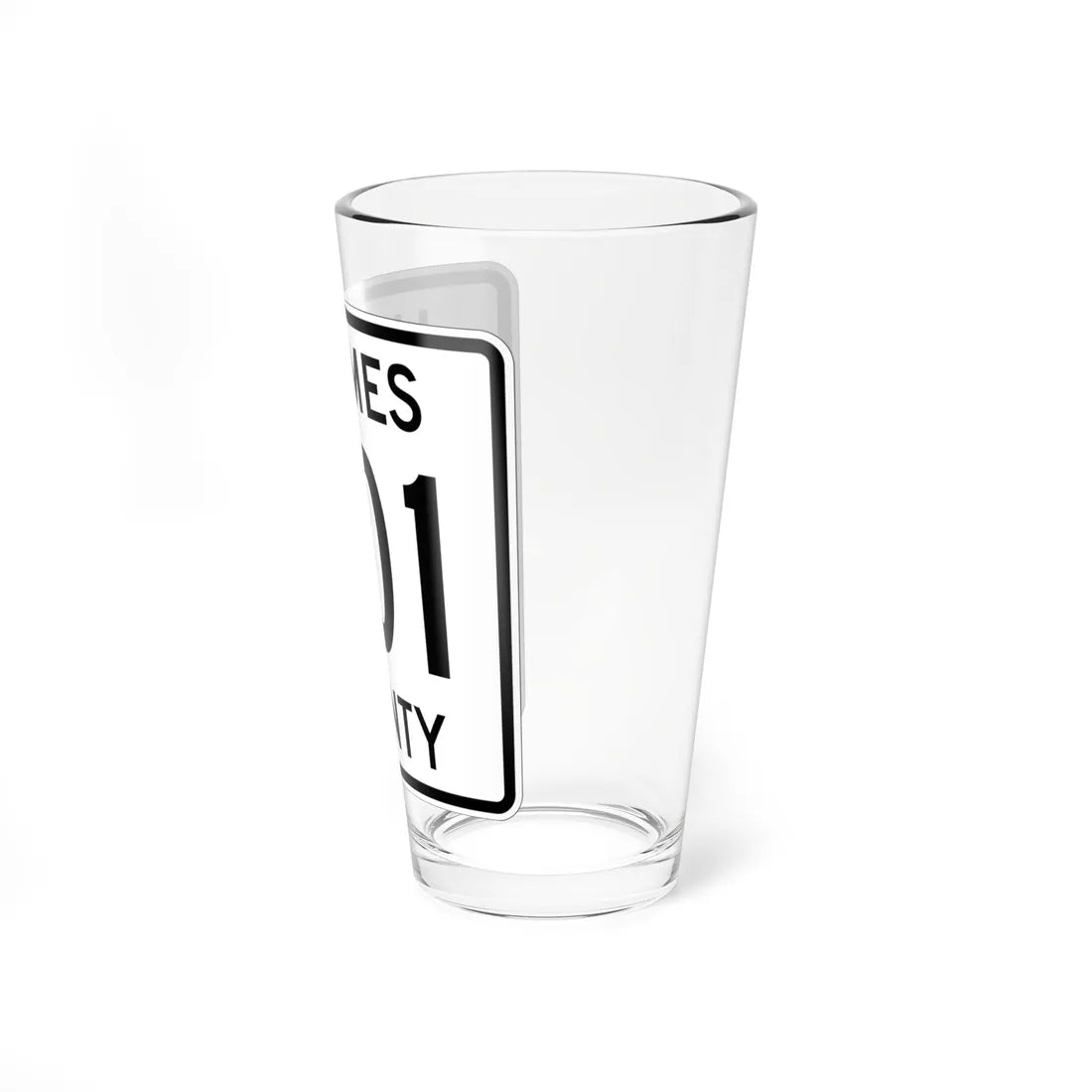 Holmes County Route 201 OH (Ohio) (Road Sign) Pint Glass 16oz - Go Mug Yourself