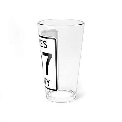 Holmes County Route 207 OH (Ohio) (Road Sign) Pint Glass 16oz - Go Mug Yourself