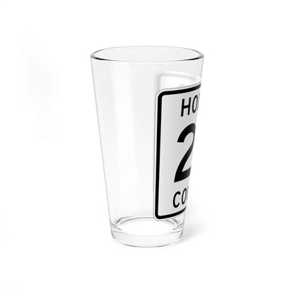 Holmes County Route 25 OH (Ohio) (Road Sign) Pint Glass 16oz - Go Mug Yourself