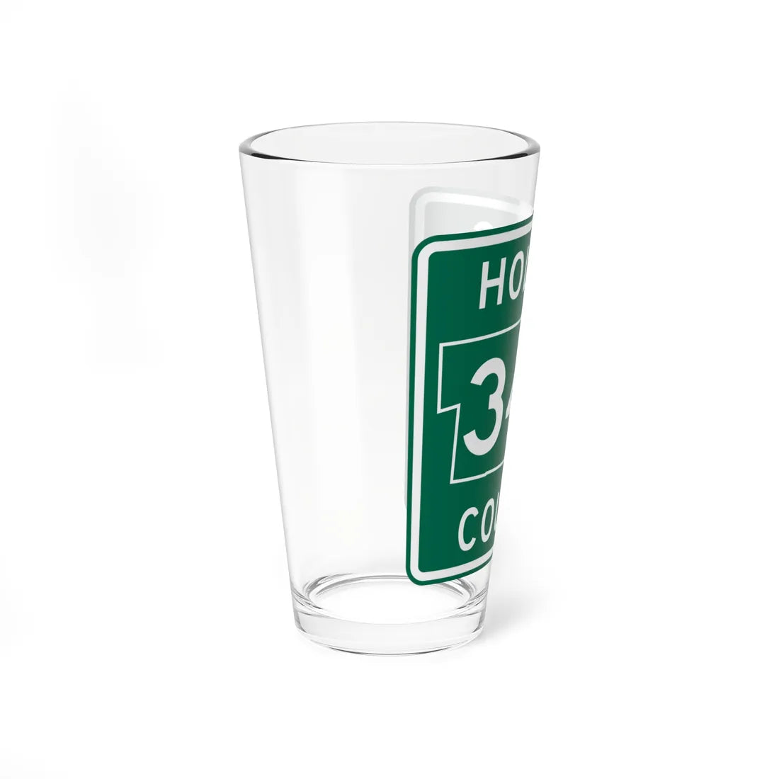Holmes County Route 349 OH (Ohio) (Road Sign) Pint Glass 16oz - Go Mug Yourself