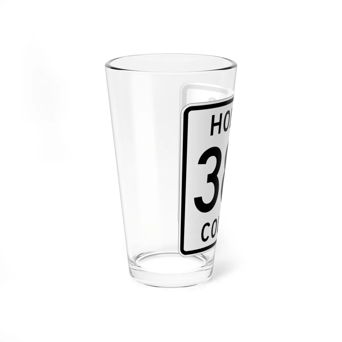 Holmes County Route 385 OH (Ohio) (Road Sign) Pint Glass 16oz - Go Mug Yourself