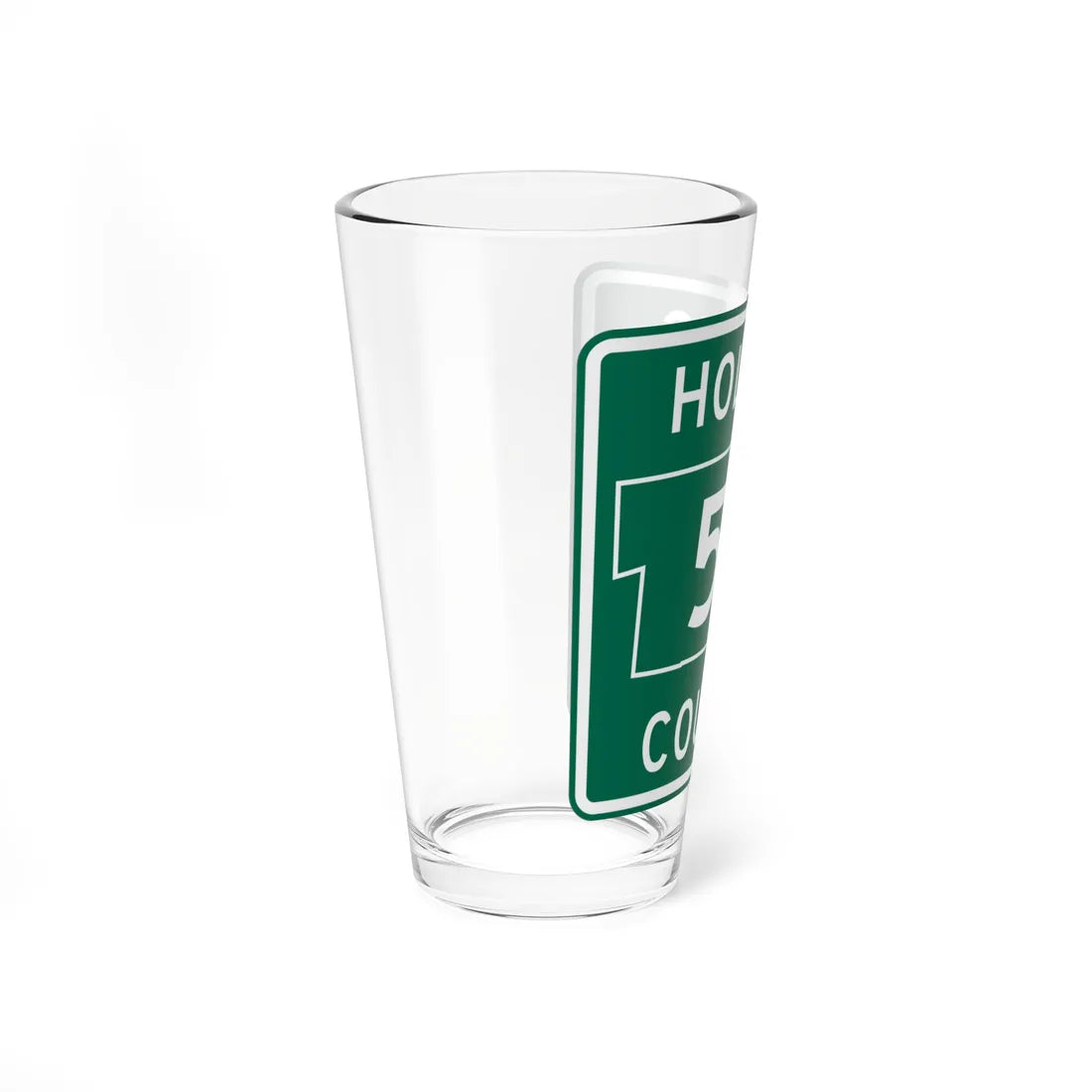 Holmes County Route 53 OH (Ohio) (Road Sign) Pint Glass 16oz - Go Mug Yourself