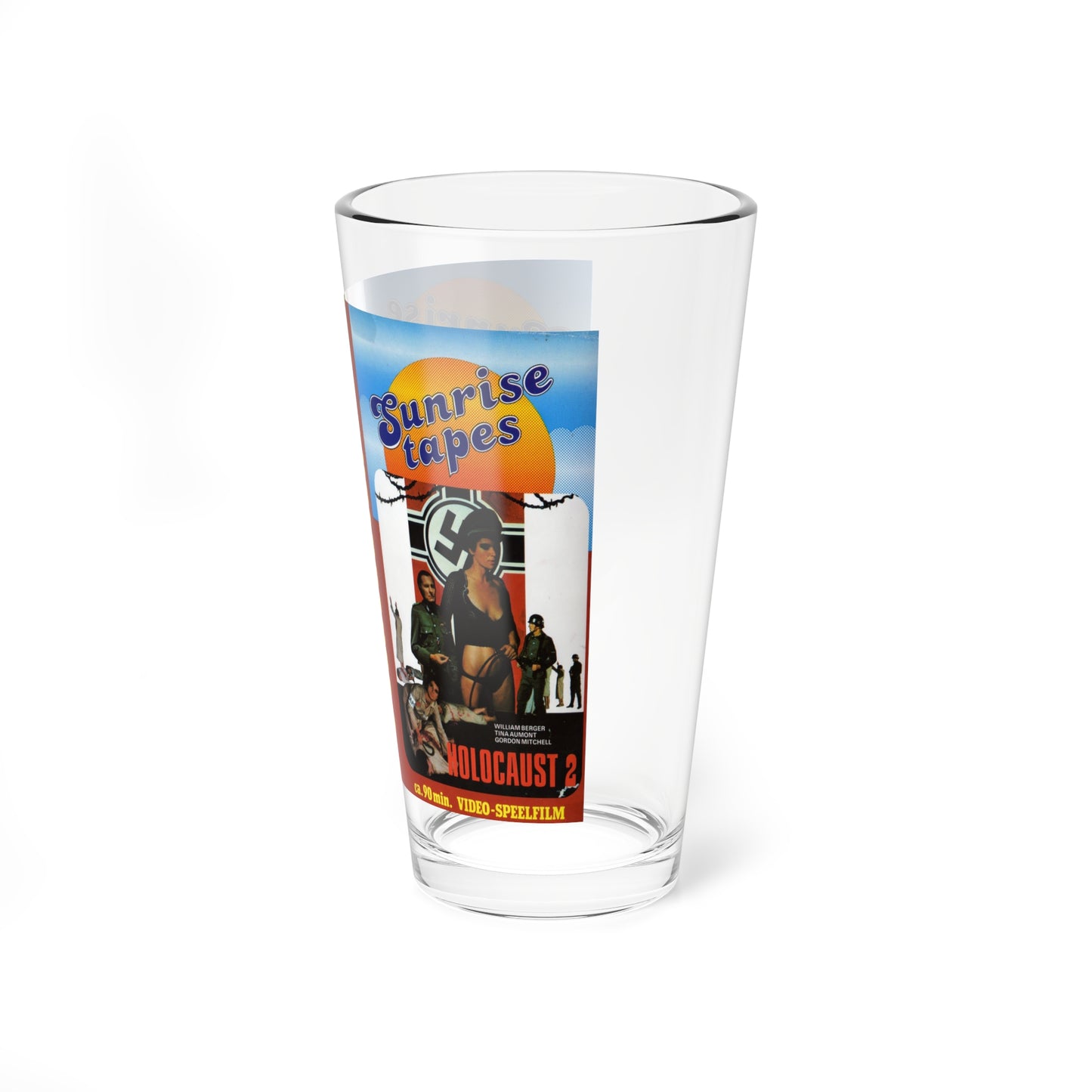 HOLOCAUST 2 (VHS COVER) Pint Glass 16oz-Go Mug Yourself