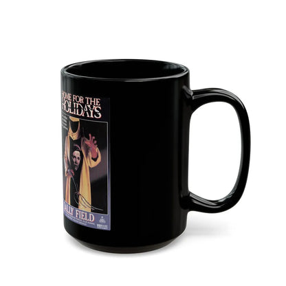 HOME FOR THE HOLIDAYS (VHS COVER) - Black Coffee Mug-Go Mug Yourself