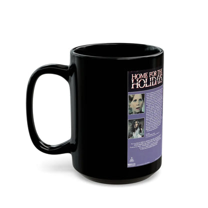 HOME FOR THE HOLIDAYS (VHS COVER) - Black Coffee Mug-Go Mug Yourself