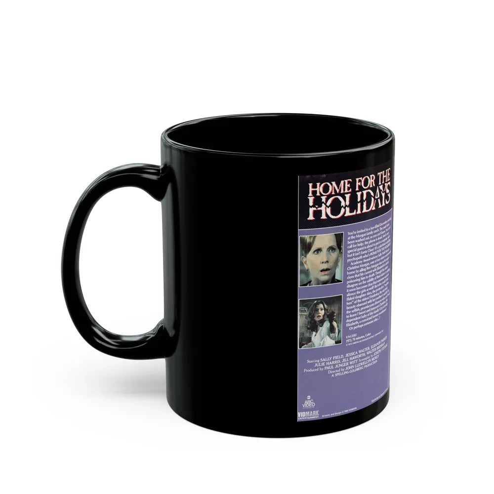 HOME FOR THE HOLIDAYS (VHS COVER) - Black Coffee Mug-Go Mug Yourself