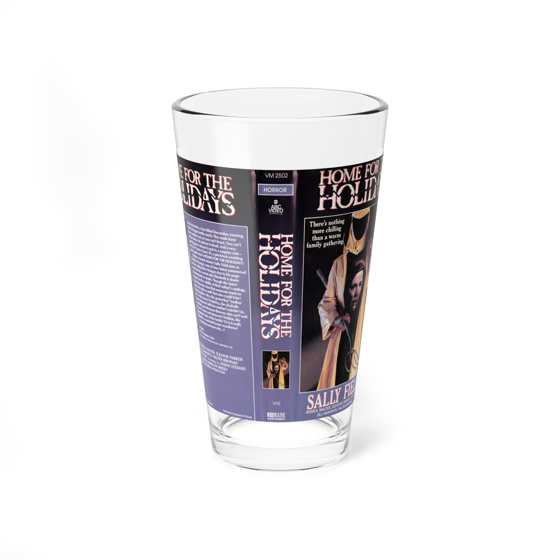 HOME FOR THE HOLIDAYS (VHS COVER) Pint Glass 16oz-16oz-Go Mug Yourself