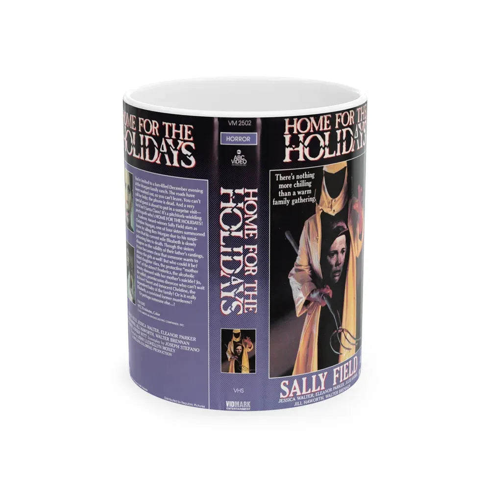 HOME FOR THE HOLIDAYS (VHS COVER) - White Coffee Mug 11oz - Go Mug Yourself