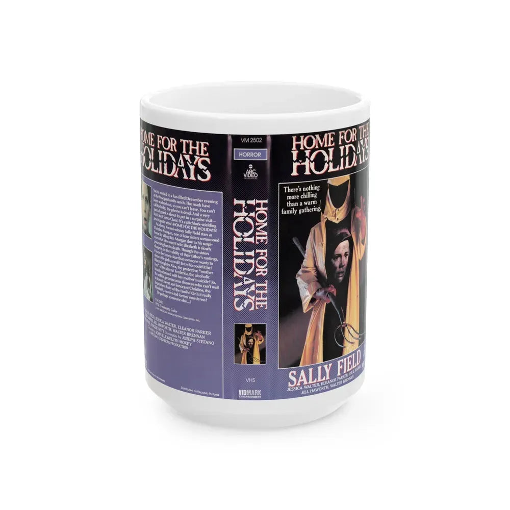 HOME FOR THE HOLIDAYS (VHS COVER) - White Coffee Mug 15oz - Go Mug Yourself