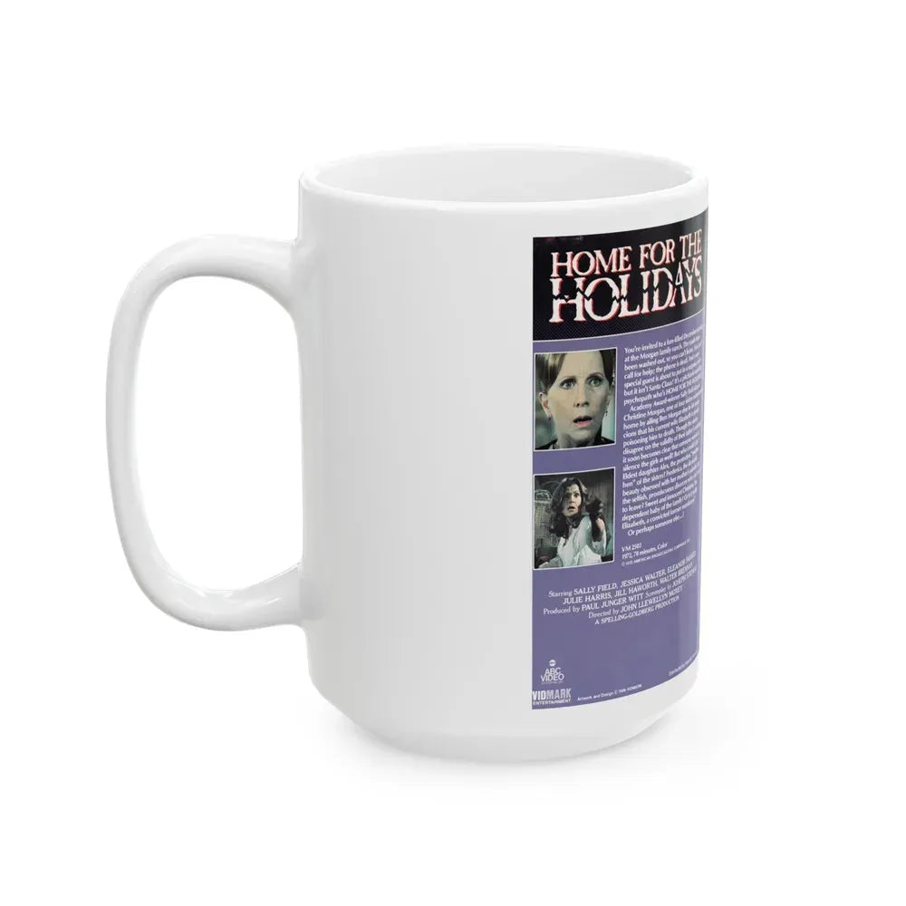 HOME FOR THE HOLIDAYS (VHS COVER) - White Coffee Mug - Go Mug Yourself