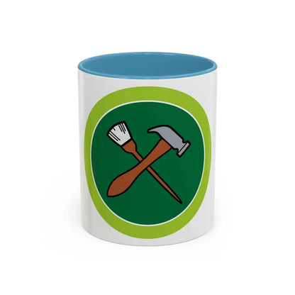 Home Repairs (Boy Scout Merit Badge) Accent Coffee Mug 11oz Light Blue - Go Mug Yourself