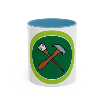 Home Repairs (Boy Scout Merit Badge) Accent Coffee Mug 11oz Light Blue - Go Mug Yourself