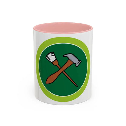 Home Repairs (Boy Scout Merit Badge) Accent Coffee Mug 11oz Pink - Go Mug Yourself