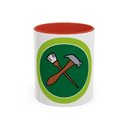 Home Repairs (Boy Scout Merit Badge) Accent Coffee Mug 11oz Red - Go Mug Yourself