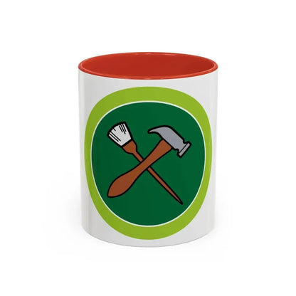 Home Repairs (Boy Scout Merit Badge) Accent Coffee Mug 11oz Red - Go Mug Yourself