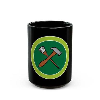 Home Repairs (Boy Scout Merit Badge) Black Coffee Mug-15oz-Go Mug Yourself