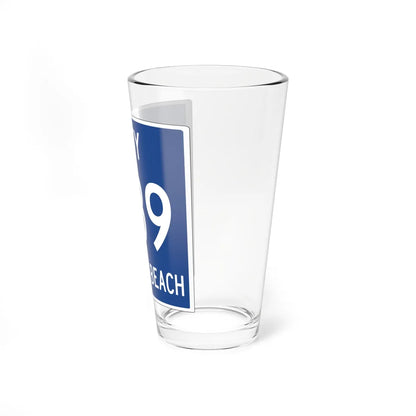 Homes beach city 789 shield (Florida) (Road Sign) Pint Glass 16oz - Go Mug Yourself