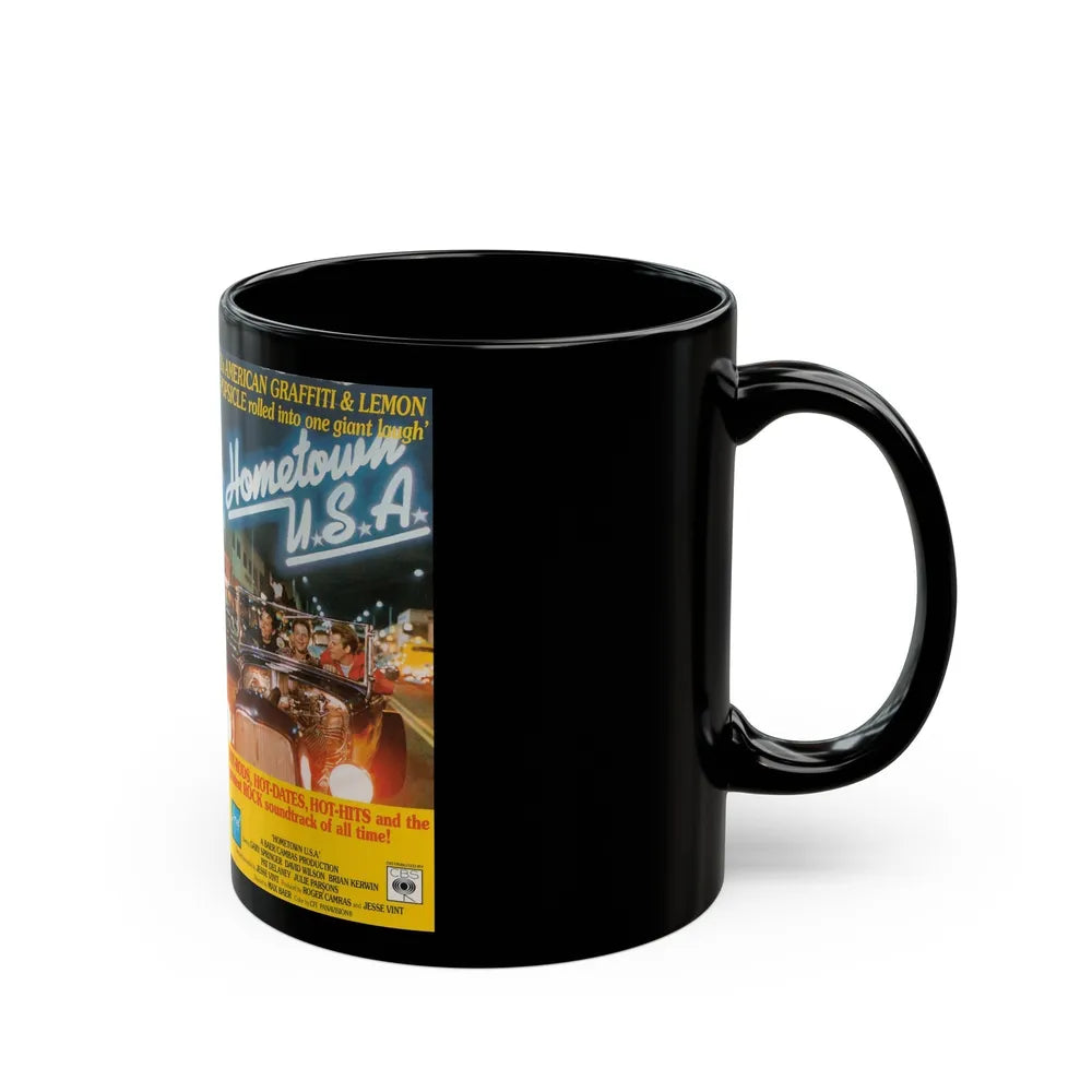 HOMETOWN USA VERSION 2 (VHS COVER) - Black Coffee Mug-Go Mug Yourself