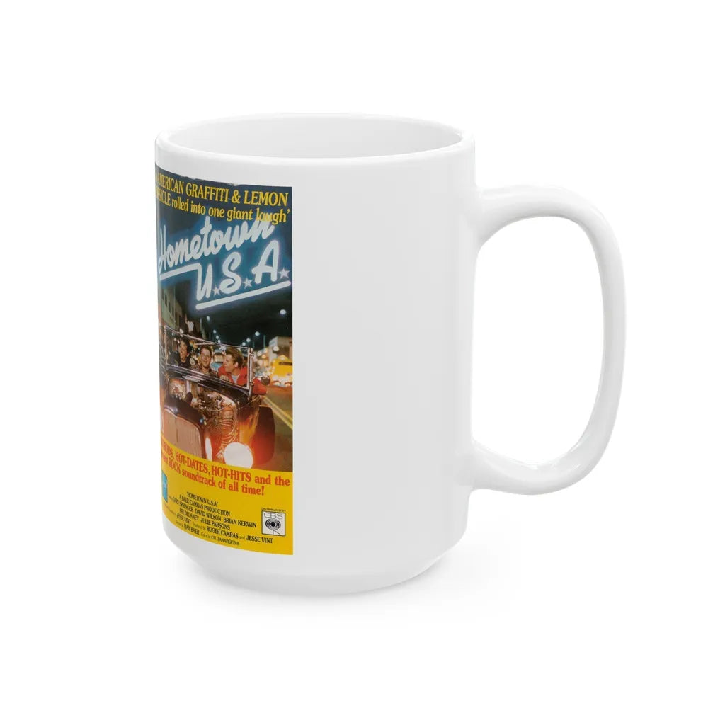 HOMETOWN USA VERSION 2 (VHS COVER) - White Coffee Mug-Go Mug Yourself