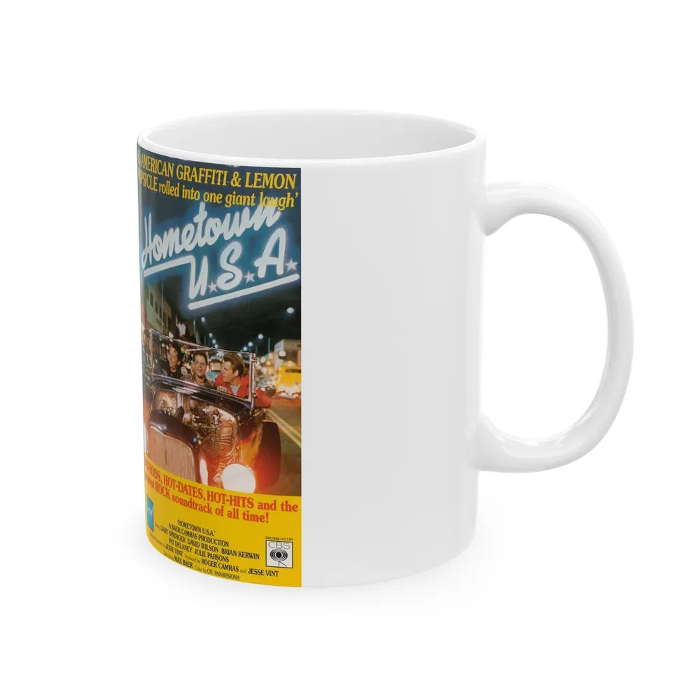 HOMETOWN USA VERSION 2 (VHS COVER) - White Coffee Mug-Go Mug Yourself