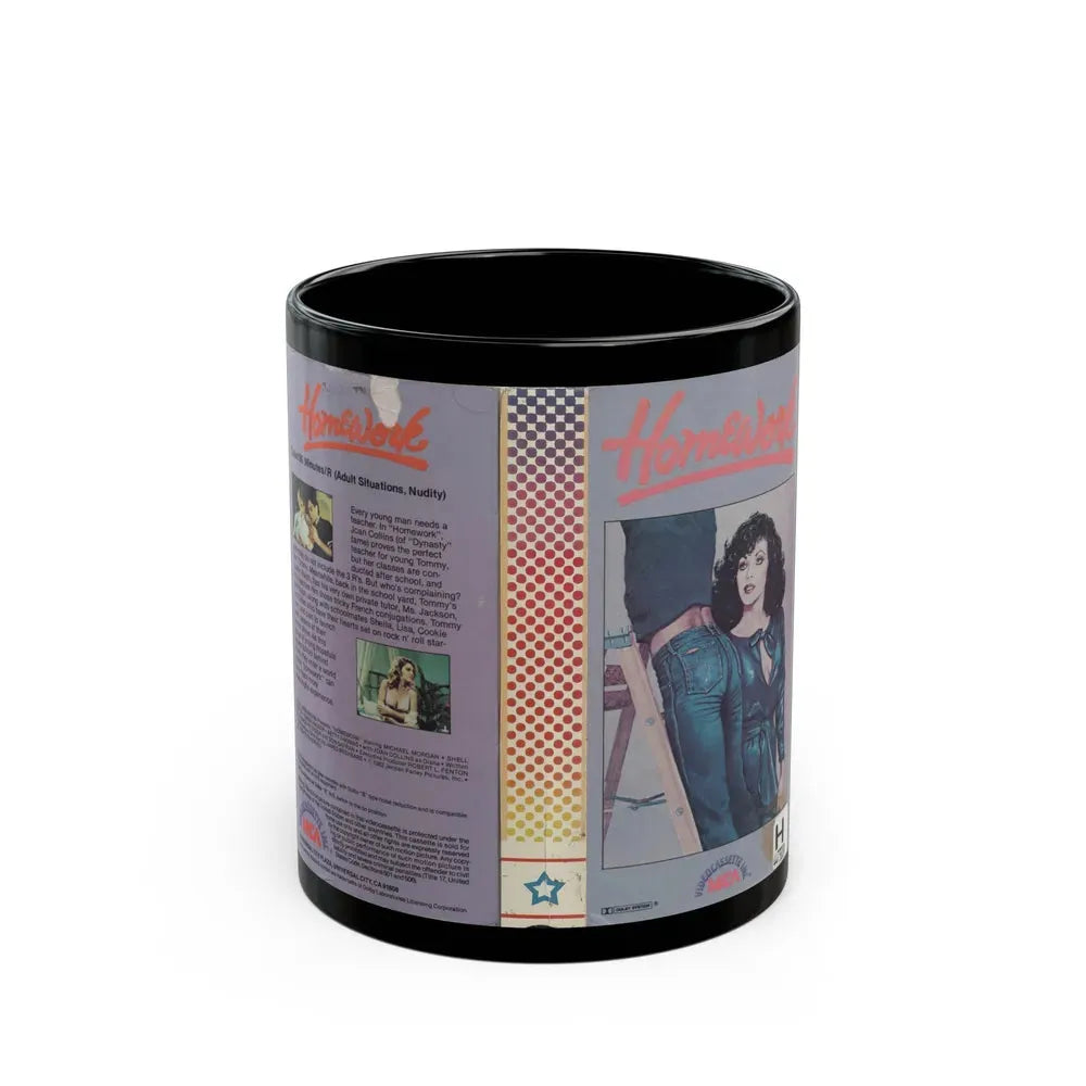 HOMEWORK (VHS COVER) - Black Coffee Mug 11oz - Go Mug Yourself