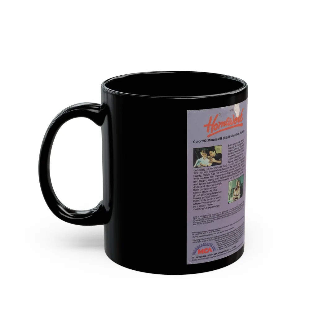 HOMEWORK (VHS COVER) - Black Coffee Mug-Go Mug Yourself