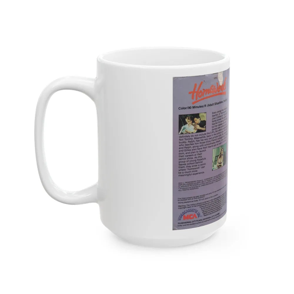 HOMEWORK (VHS COVER) - White Coffee Mug-Go Mug Yourself