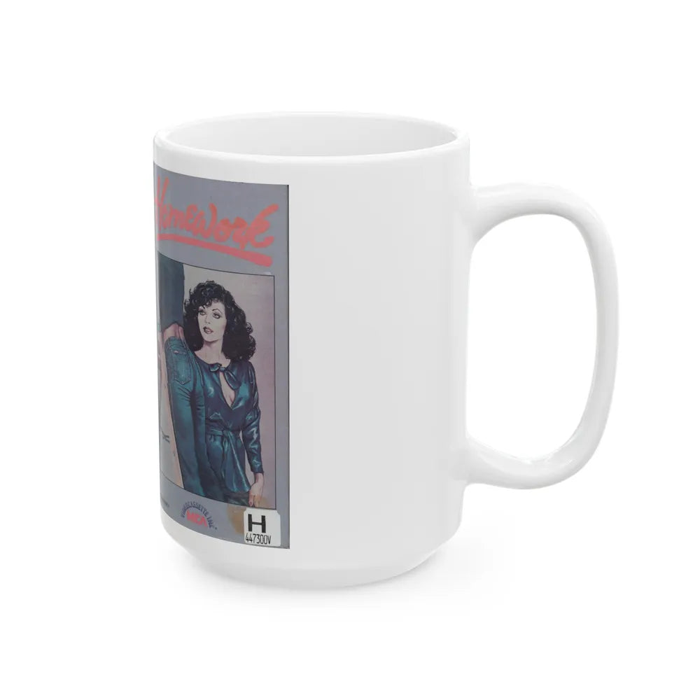 HOMEWORK (VHS COVER) - White Coffee Mug-Go Mug Yourself