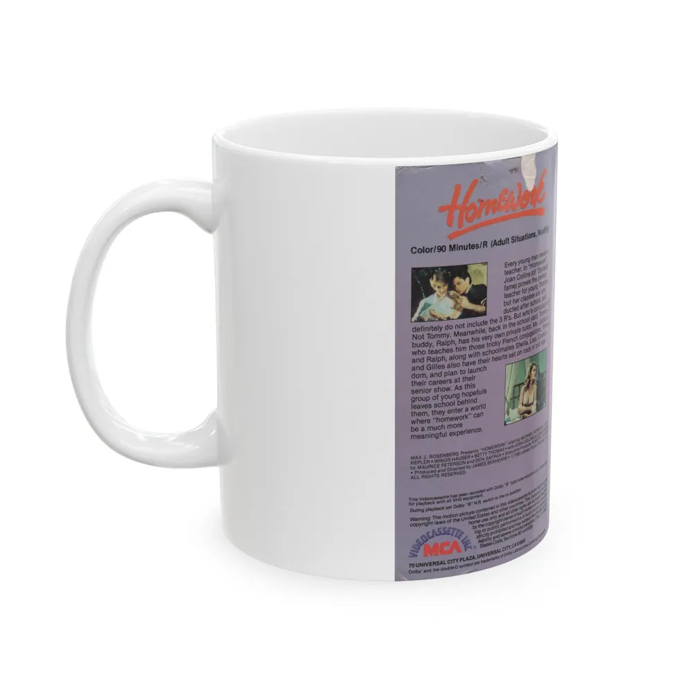 HOMEWORK (VHS COVER) - White Coffee Mug-Go Mug Yourself