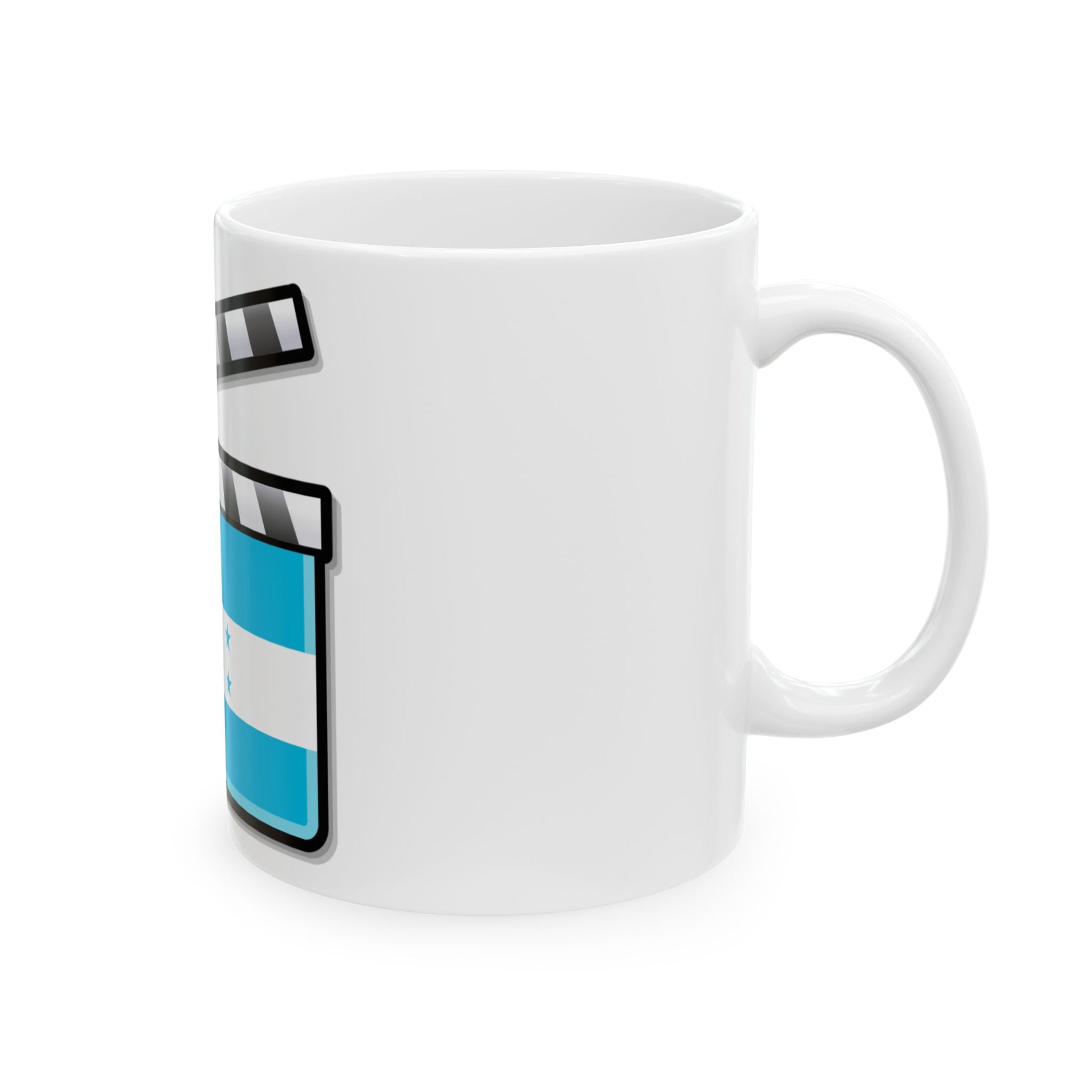 Honduras film clapperboard (Honduras) White Coffee Mug-Go Mug Yourself