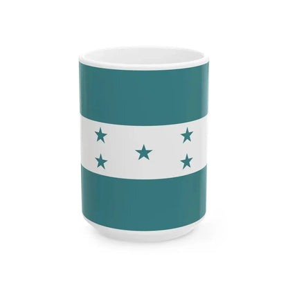 Honduras flag (Honduras) White Coffee Mug 15oz - Go Mug Yourself
