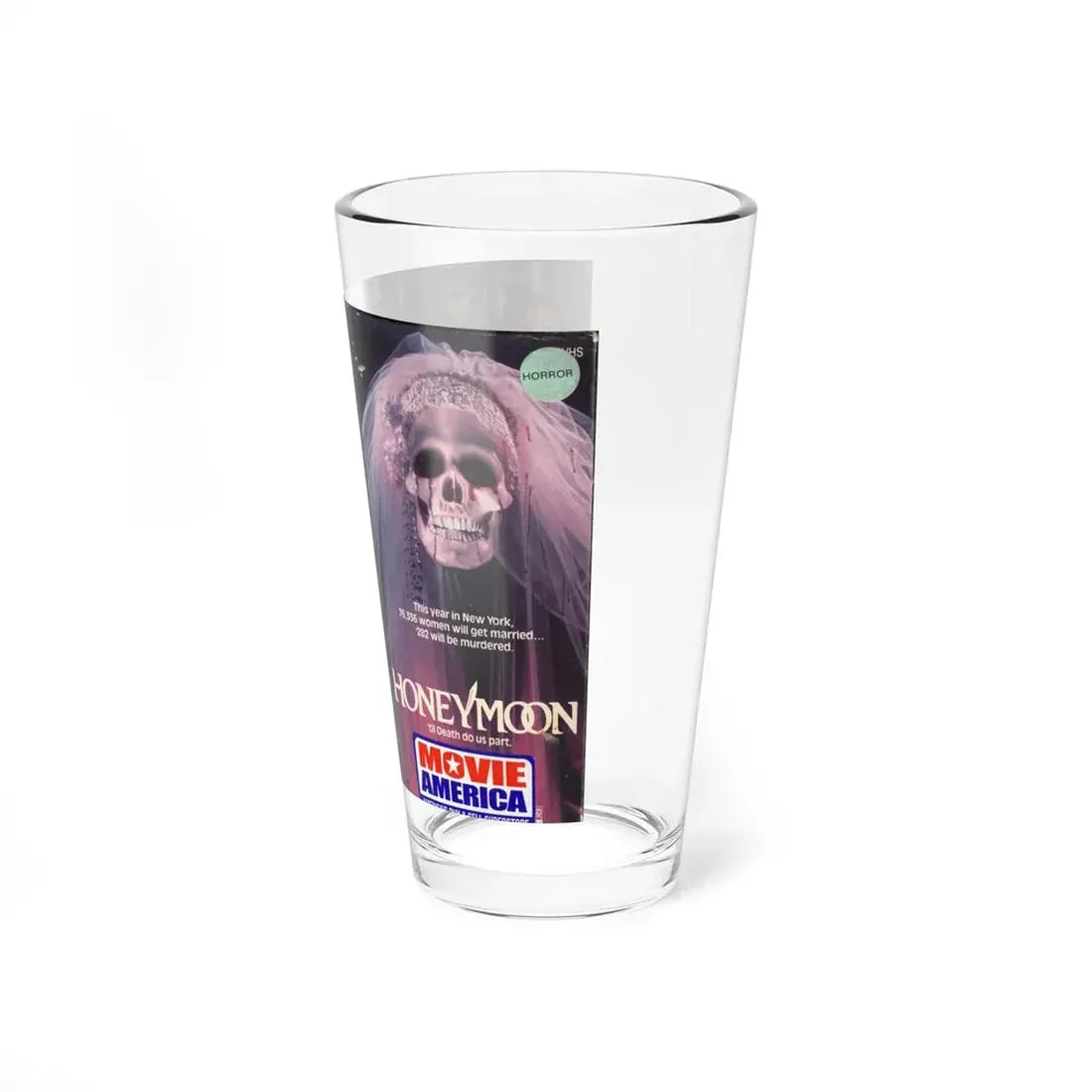 HONEYMOON (VHS COVER) Pint Glass 16oz - Go Mug Yourself