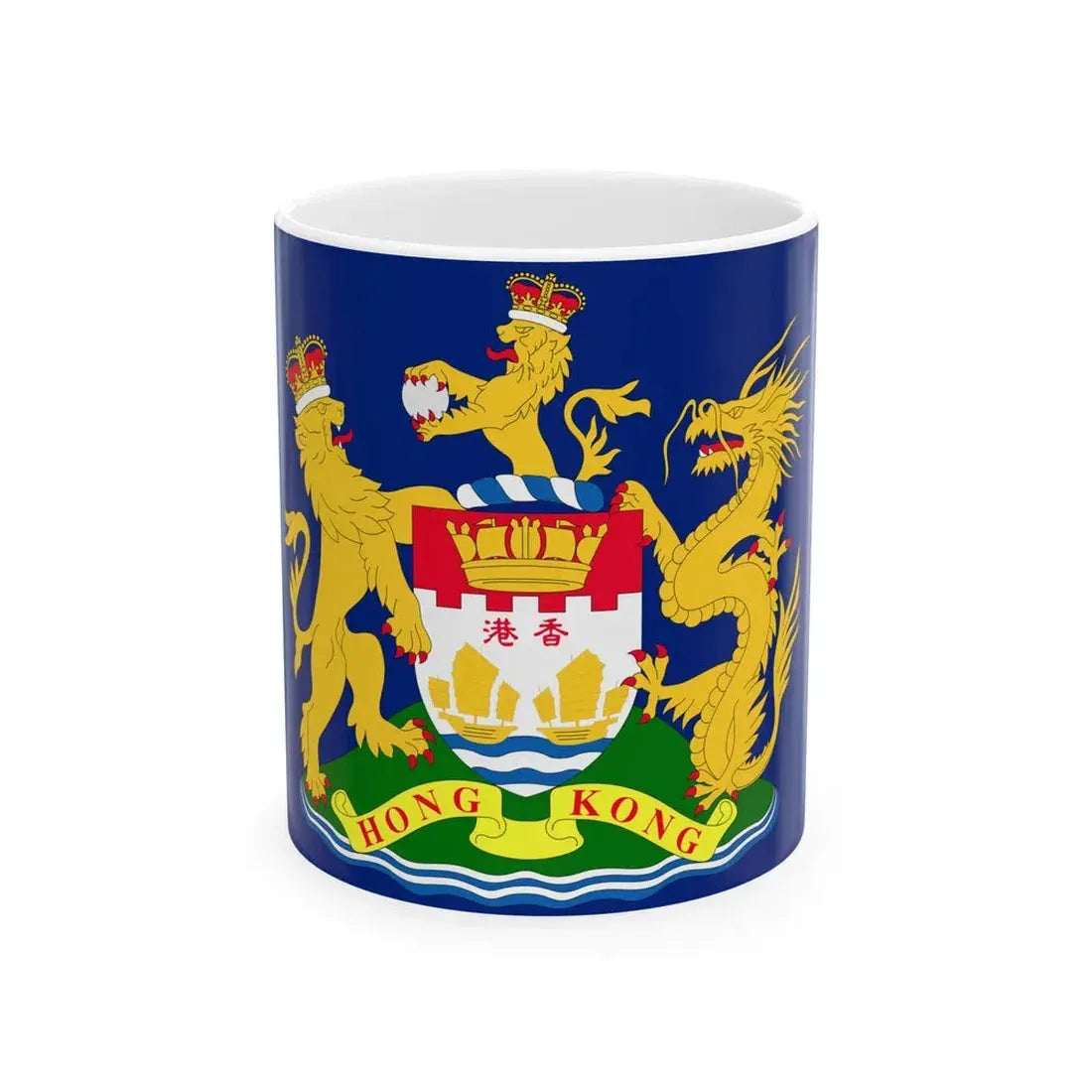 Hong Kong Autonomy Movement Flag (China) White Coffee Mug 11oz - Go Mug Yourself