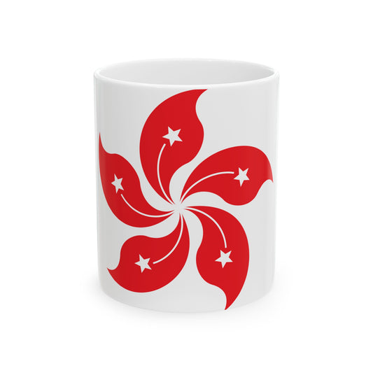 Hong Kong bauhinia (China) White Coffee Mug-11oz-Go Mug Yourself