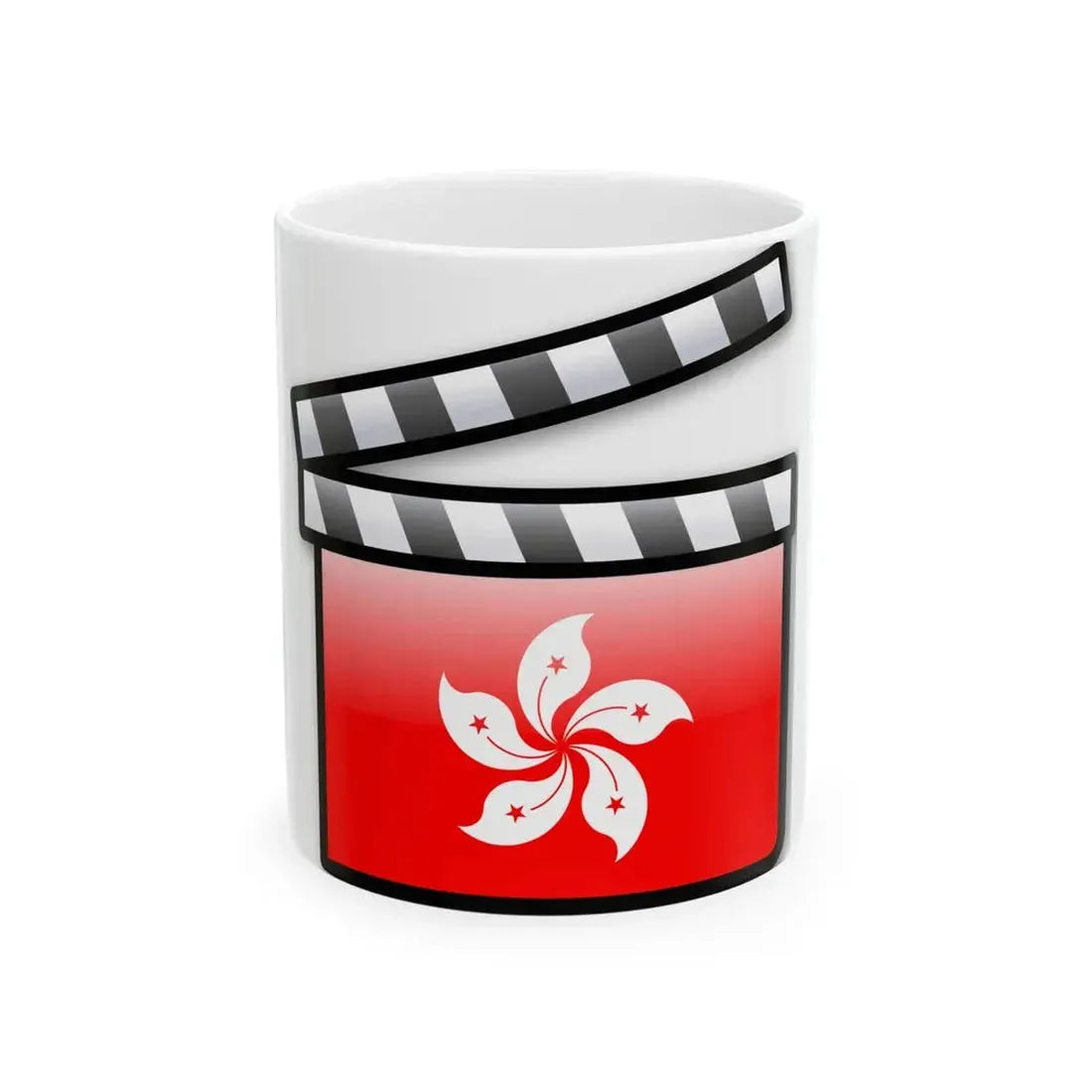Hong Kong film clapperboard (China) White Coffee Mug 11oz - Go Mug Yourself