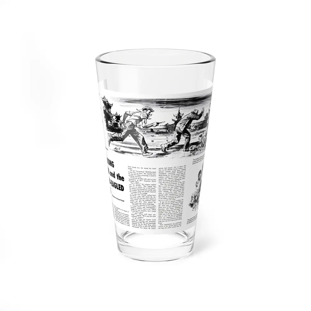 Hong Kong Terror and the Spread-Eagled Nudes, Cavalcade, September 1959 - Pint Glass 16oz-16oz-Go Mug Yourself