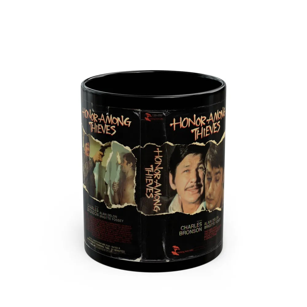 HONOR AMONG THIEVES (VHS COVER) - Black Coffee Mug-11oz-Go Mug Yourself