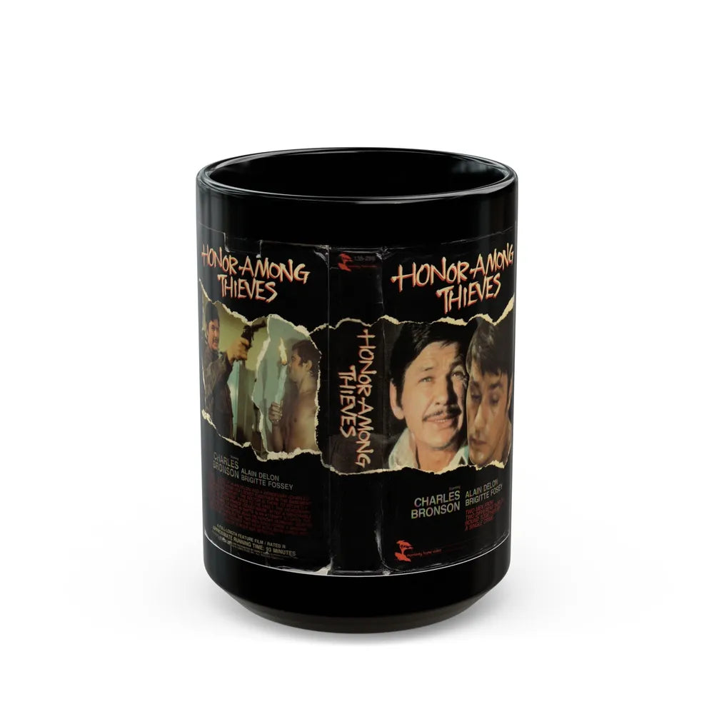 HONOR AMONG THIEVES (VHS COVER) - Black Coffee Mug-15oz-Go Mug Yourself