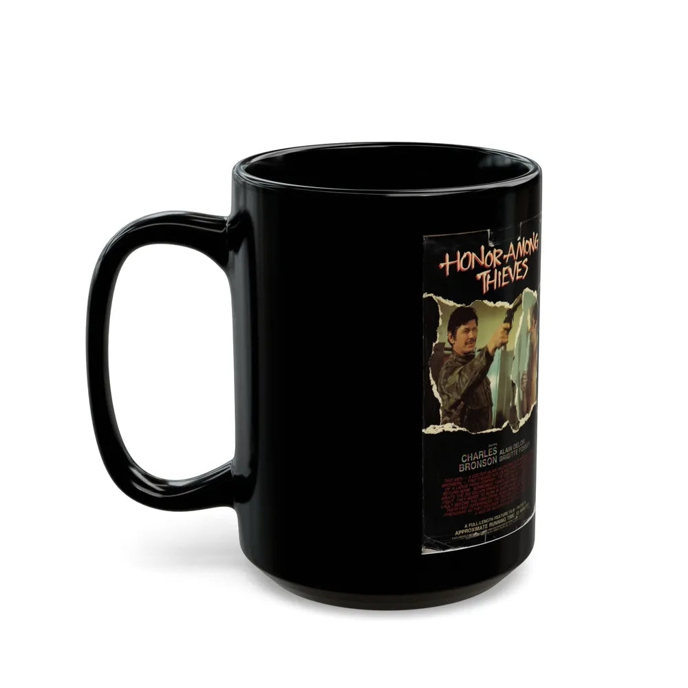 HONOR AMONG THIEVES (VHS COVER) - Black Coffee Mug-Go Mug Yourself