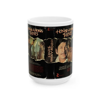 HONOR AMONG THIEVES (VHS COVER) - White Coffee Mug-15oz-Go Mug Yourself